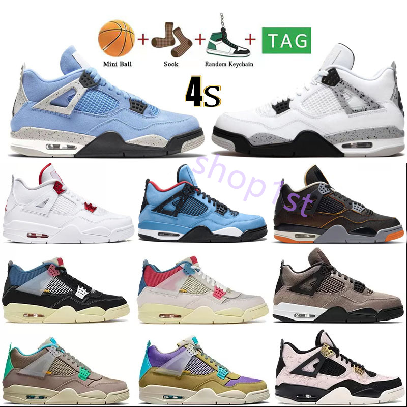 

2022 Jumpman 4s Mens Basketball Shoes University Blue 4 White Oreo Shimmer Black Cat Haze Neon Trainers Pure Purple Orange Men Women Designer Sneakers