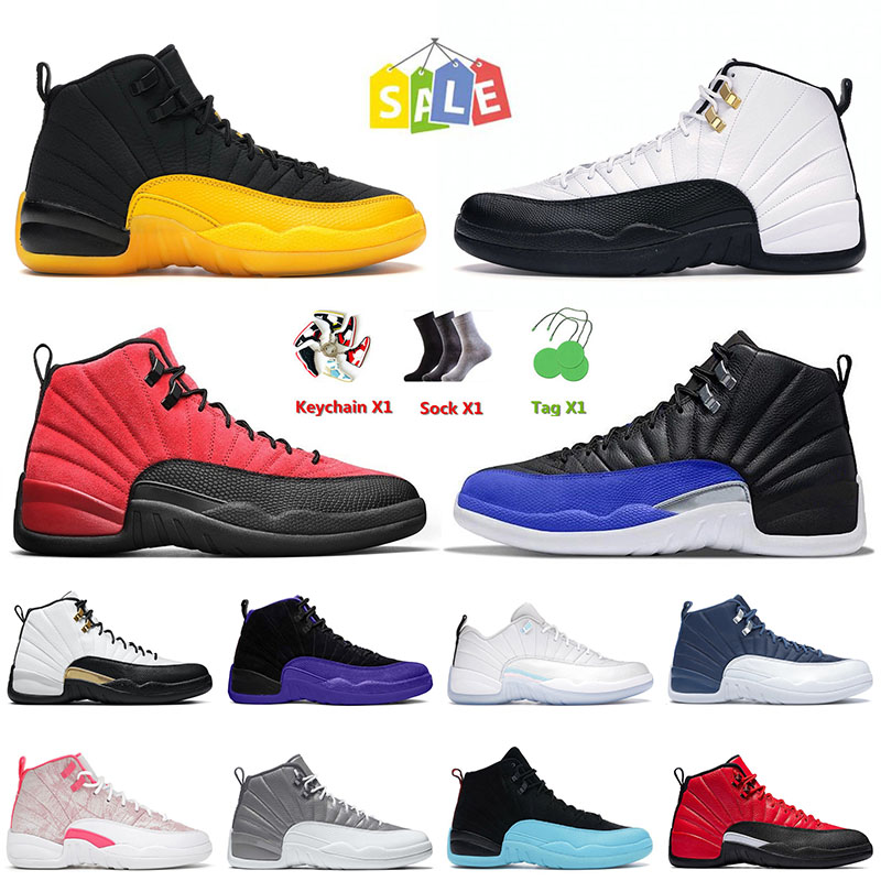 

Mens Basketball Shoes 12 12s XII Jumpman Flu Game Hyper Royal University Gold Indigo Dark Concord The Master Trainers Outdoor Sneakers Size 13, C24 french blue 40-47
