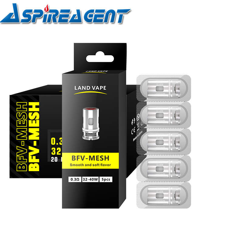 

LAND/LUCKIN VAPE BFV-MESH Single Mesh Coil 0.3ohm Replacement Coils for VOOPOO Vinci X S Drag X S Navi Vaporesso Target PM80 SE R80 R40 Kit