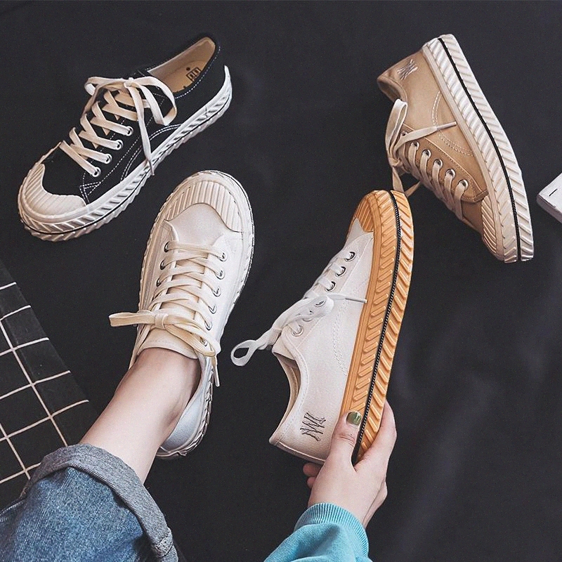 

Women Canvas Shoes 2019 Autumn New Fashion Sneakers Retro Shoelace Trend Fashion Breathable Flat Sneakers Casual Shoes Women #Qm9y