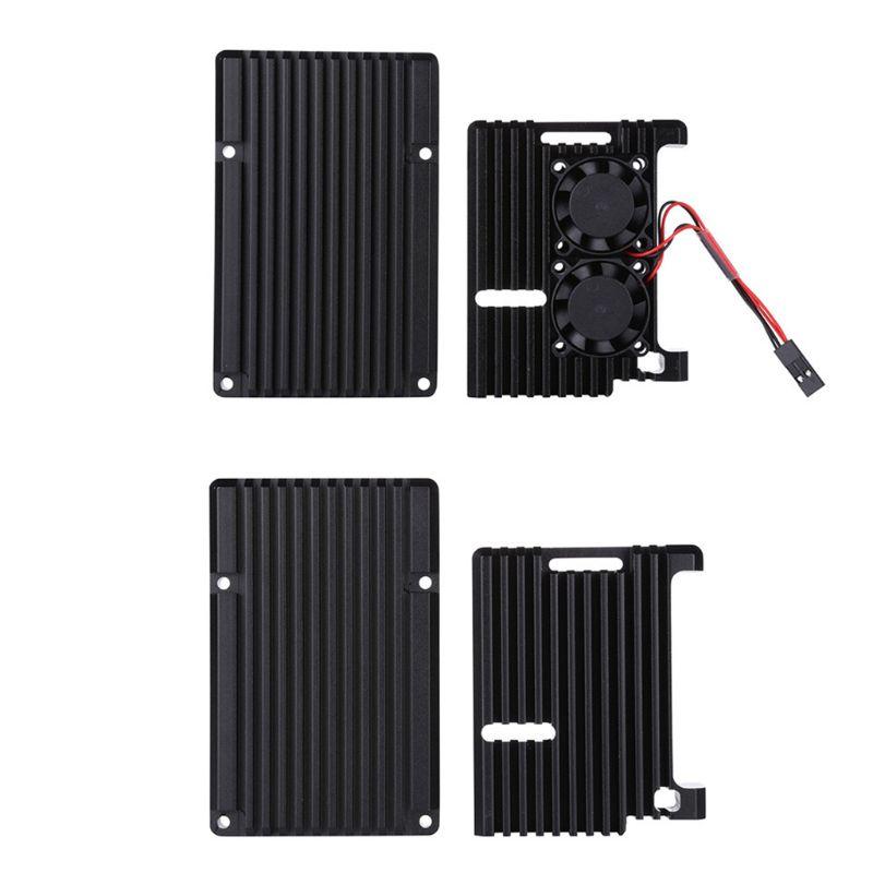 

Aluminum Gold Enclosure Case Metal Shell Box Heatsink for Raspberry Pi 4 Model B