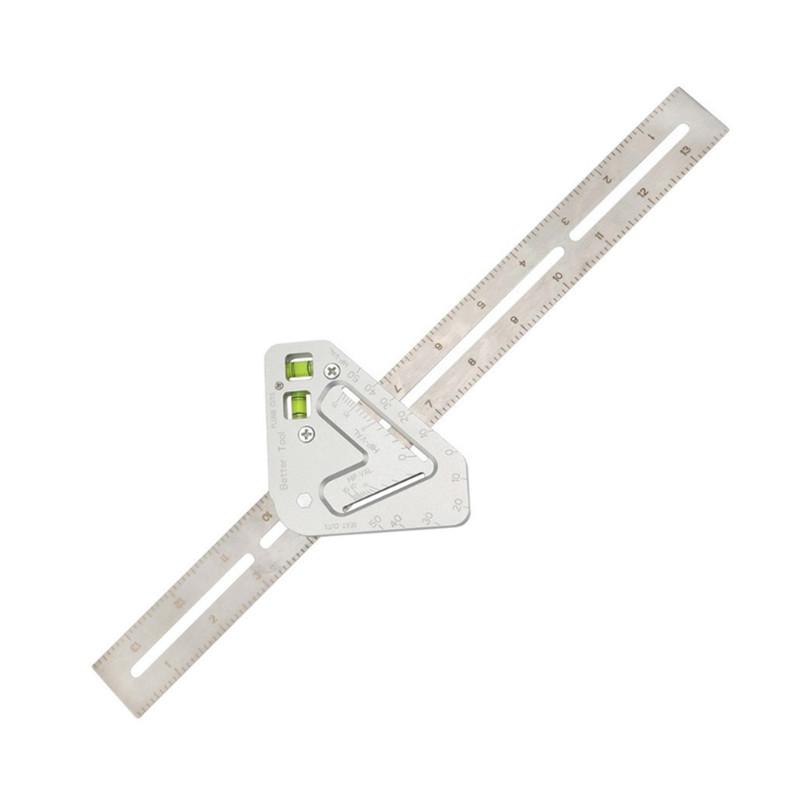 

Stainless Steel 300mm Multi-function Woodworking Triangle Ruler Angle Ruler Revolutionary Carpentry Tool Measuring Tool