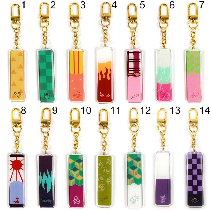 

Keychains Anime Demon Slayer Kimetsu No Yaiba Keychain Giyuu Makomo Sabito Double Sided Acrylic Keyring Blade Of Ghost Pendant