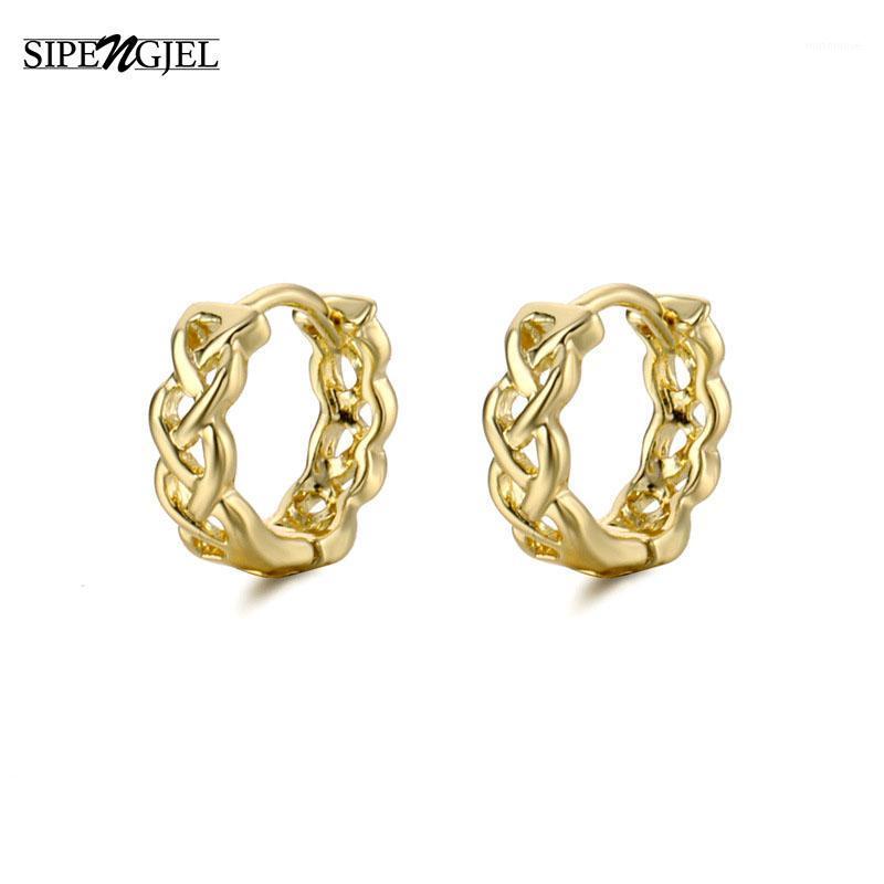 

Fashion Gold Small Hoop Earrings Simple Design Hollow Geometric Vintage Earing For Women Girl Christmas Gift 20201