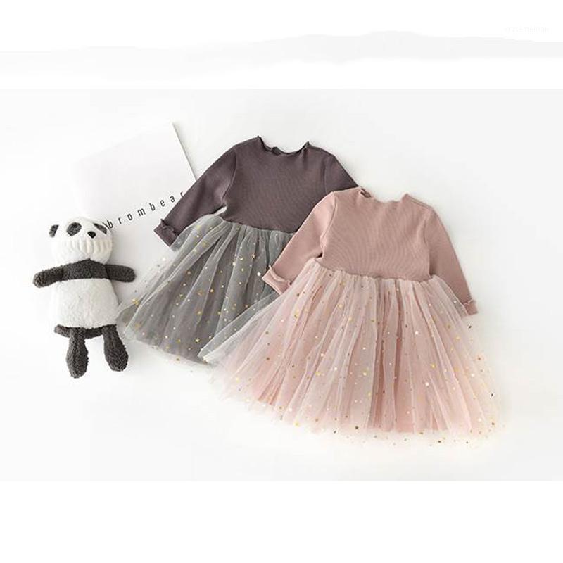 

Winter Kids Dresses Girls Children Long Sleeve Sequins Stars Clothing Tutu Kids Casual School Wear Baby Princess Party Dress1, White