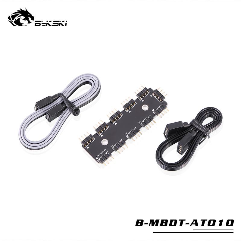 

Bykski RGB Hub / RGB header extend 1 to 10 / For 4pin 12v LED strip adapter