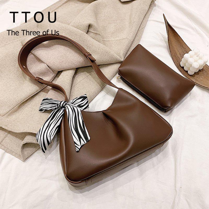 

Soft Pu Leather Shoulder Crossbody Bags for Women's 2021 Small Designer Armpit Bag Casual Solid Color with Mini Bags, Black