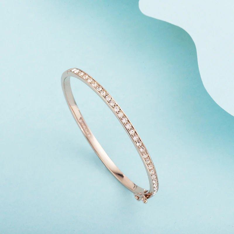 

Charm Bracelets S925 Sterling Silver Fashion Full Star Bracelet Bangle Chain With Logo Female Luxury Jewelry Gifts For Women