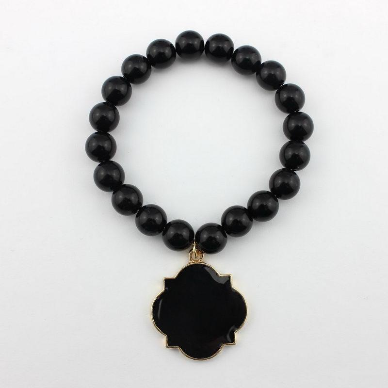 

Blank Enamel Beaded Bracelets for Women Bracelets & Bangles Gold Beads Bangle