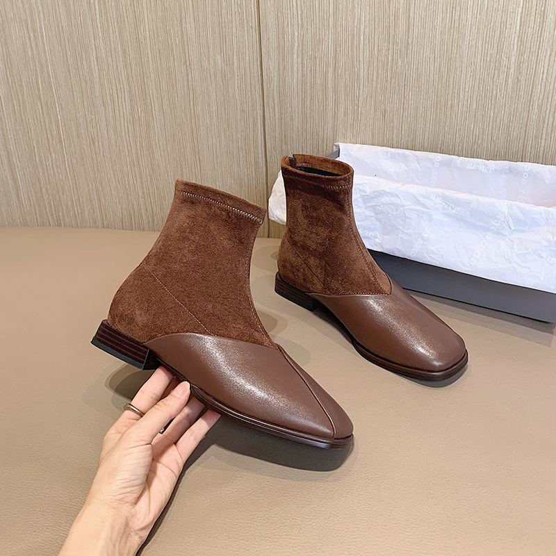 

2021 Women Boots Microfibre + Herd Tissue Plus Size 22-26.5cm Autumn Length and Winter Foot Sexy Woman 3 Colour Shoes JXCC, Black-winter