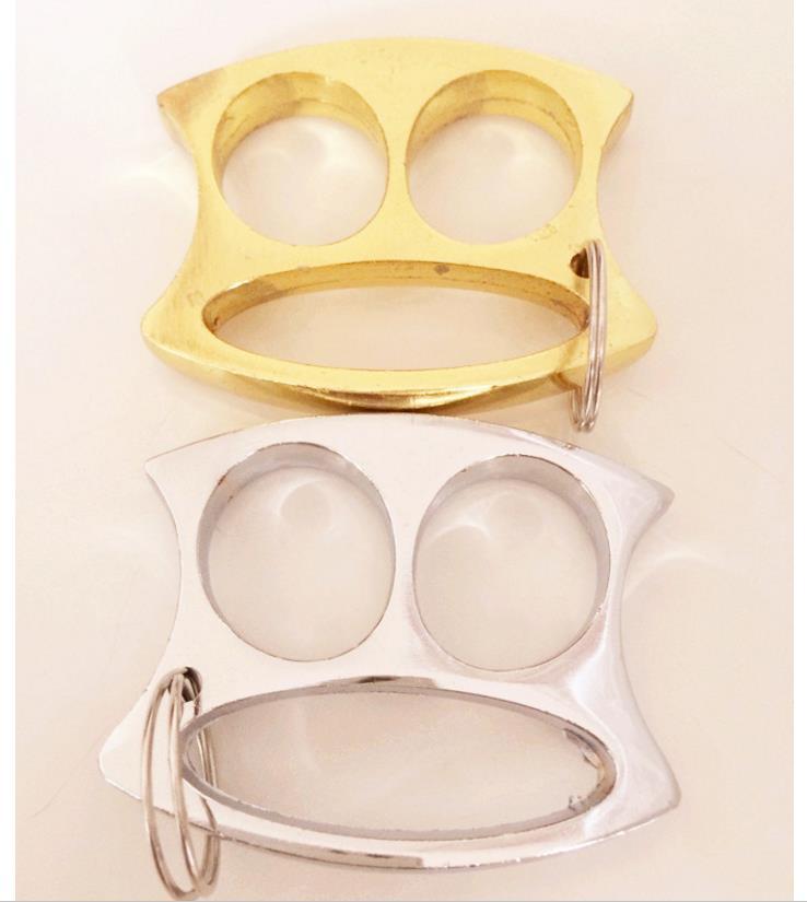 

Protective Gear tool double finger knuckle dusters Self Defense Personal Security finger self-defense Pendant limited sale STR Outdoor4564