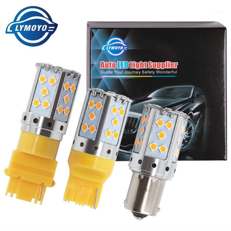 

2pcs Car BA15S bau15s PY21W P21W LED T20 7440 T25 3156 3030 LED turning signal light CANBUS NO ERROR Tail Brake Light amber DRL1, As pic