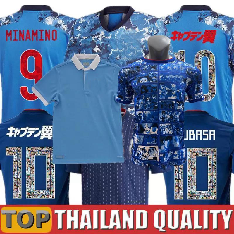 

2021 2022 Japan Soccer Jerseys ATOM TSUBASA HONDA KAGAWA KUBO MINAMIHO SHIBASAKI YAMAGUCHI OSAKO 18 19 20 21 22 football men and kids shirts, Cartoon name number