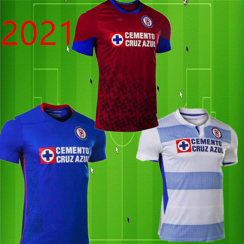 

2021 Mexico Club Cruz Azul HOME Blue AWAY Mens SOCCER JERSEYS ALVARADO RODRIGUEZ PINEDA ESCOBAR CD Cruz Azul JERSEY FOOTBALL SHIRTS 20 21, Black;yellow