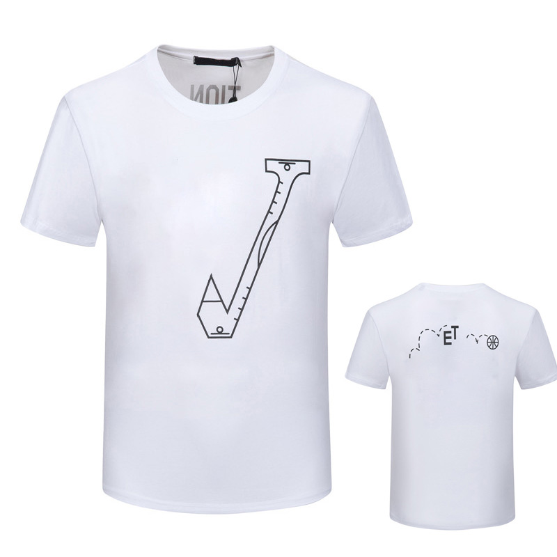 

Mens Designers t shirts Summer Men and Womens Cotton T Shirt Loose Couples French Simple Letters Hip Hop Short Sleeves w123