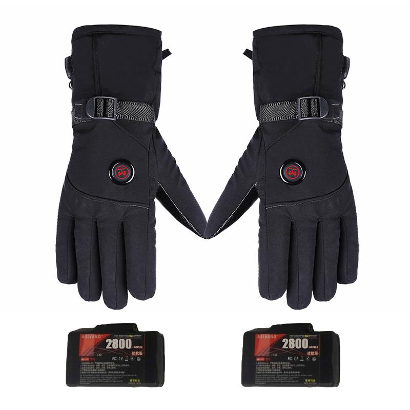 

Heated Gloves 3 Levels Waterproof Gloves for Winter Riding, 2800ma eu