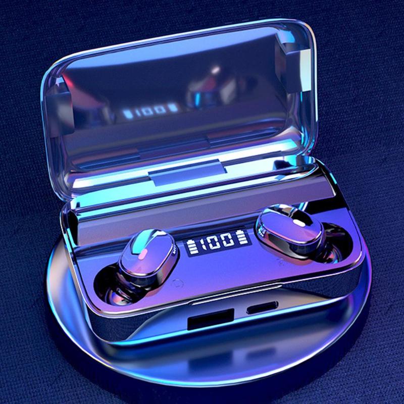 

A9 TWS Wireless Bluetooth In-Ear Earbuds Touch Control Noise Reduction Earphones For Mobile PC, Black