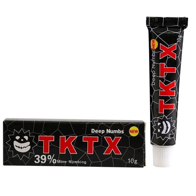 

Beauty Items Blue yellow green black red white 10g TKTX 40% Numbing cream Tattoo Body Makeup Eyebrow Lips
