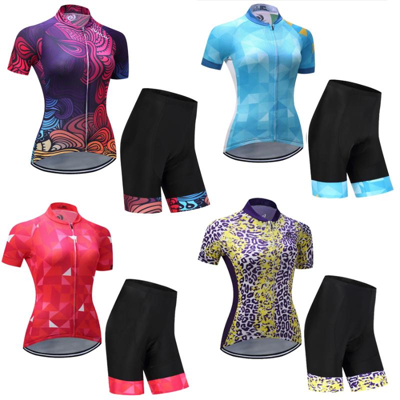 

DIIKE 2020 Women Cycling Jersey Short Sleeve Racing Sport MTB Bike Jersey Cycling Shirt Pro Team Bicycle Clothing Maillot sets, Picture color