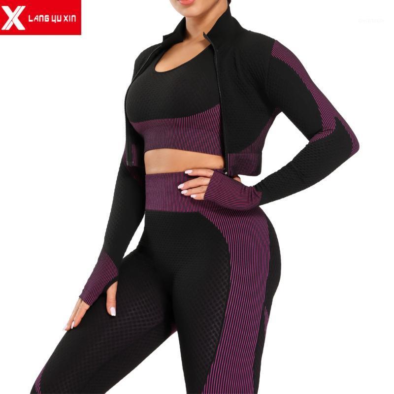 

Active Wear Sets for Women -Workout Clothes Gym Wear Tracksuits Yoga Jogging Track Outfit Legging Jacket 2 Pieces Set1, Pink bra