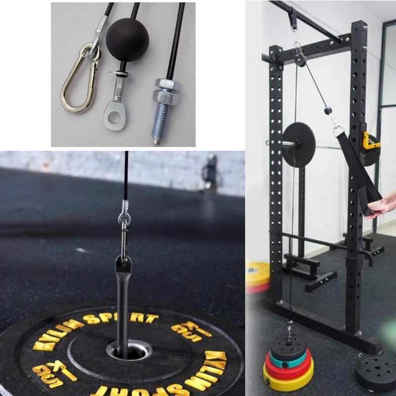 

1M/2M/3M/4M/5M/6M Gym Home Fitness Wire Rope Heavy Duty Steel Wirerope Cable Machine Thick 6MM Rope Pulley Workout Accessories