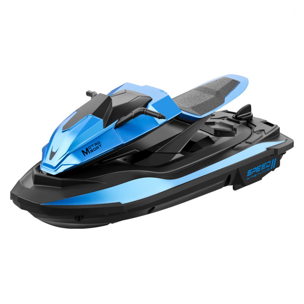 

S9 1/14 2.4G Motorcycle Double Motor Two Speed Vehicle RC Boat Remote Control Boat Models Outdoor Toys for Boy Kid Gift, Blue