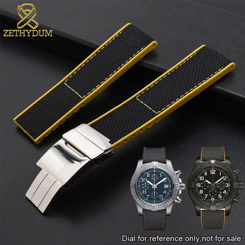 

silicone rubber bracelet for avenger XB0170E4 XB0180E4 XB1210E4 watch strap 22mm high quality watchband mens wristwatches band I6xe#, Black;brown