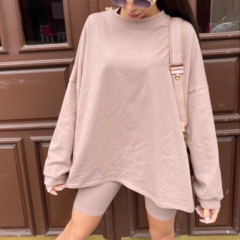 

Two Piece Outfits for Women 2020 New Hot Women' Two-Piece Suit Long Sleeves Solid Color Home Loose Sports Fashion Leisure Suit, Khaki