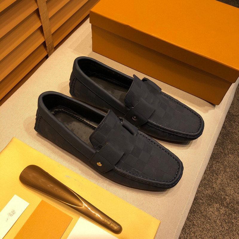 

Designer Men Leather Cowhide Men Casual Shoes Luxury Designer Mocassin Dress Shoes Zapatos Hombre Drivers Loafers Shoes 38-46, Only box