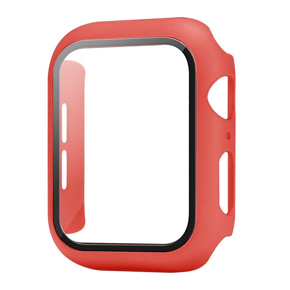 Colorful PC Silicone Bumper Case for Watch Series 1 2 3 4 Full Protection Covers 38mm 40mm 42mm 44mm Watchband Accessories In OPP/Retail Box