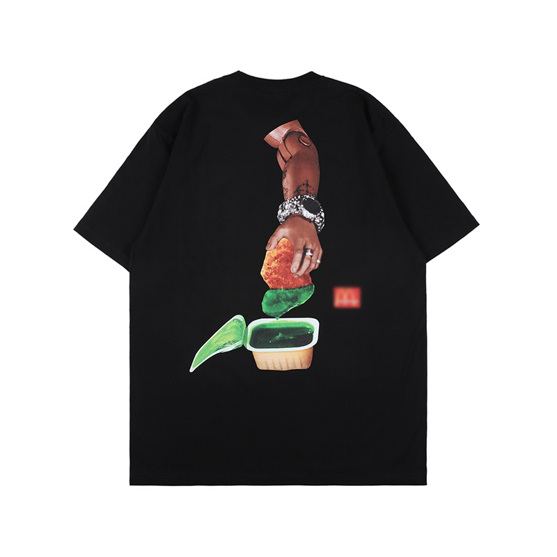 

2021 New Summer Cotton T-shirt Imprint Fashion Comfortable Design Short Sleevetops 9ZYD, Black