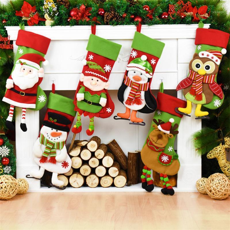 

Christmas Stockings Christmas Tree Ornaments Supplies Hanging Xmas Gifts Candy Bags Gift for Kids Xmas Gift Holders1