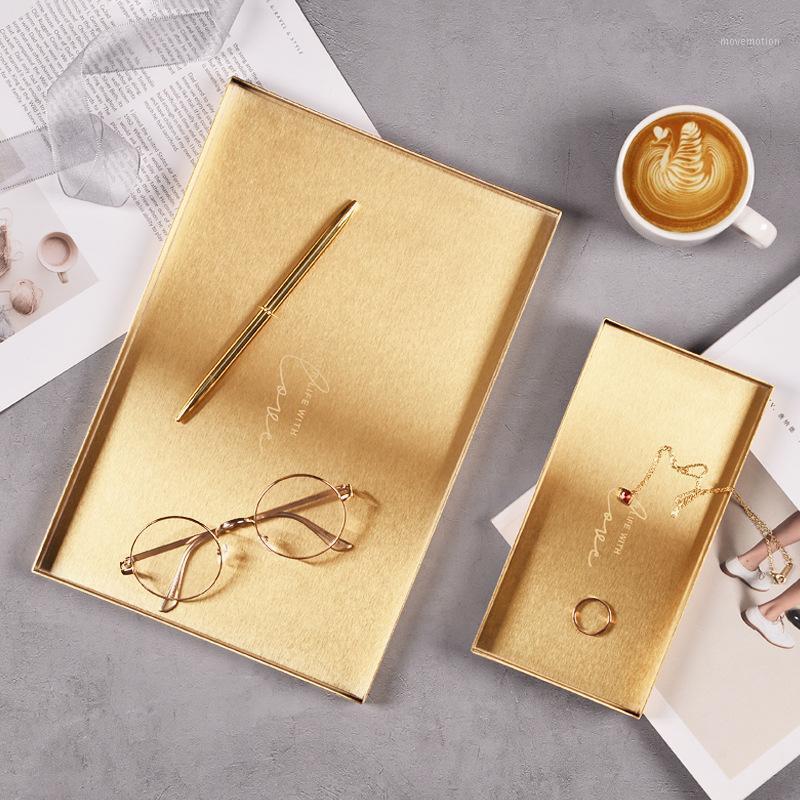 

1pcs Golden geometric storage tray stainless steel storage tray cosmetic1