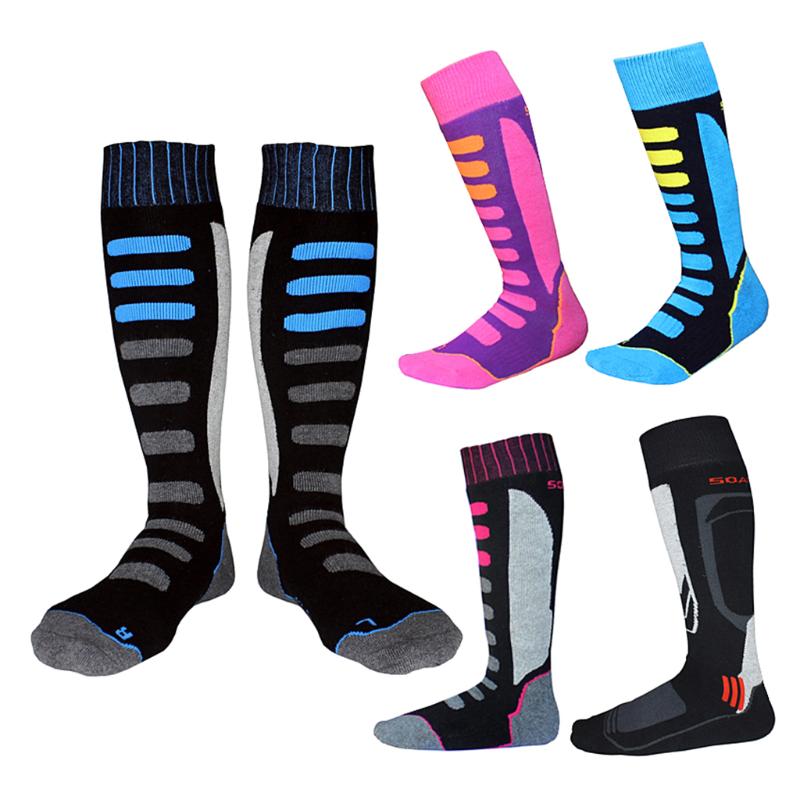 

Unisex Kids Adult Padded Winter Sports Socks Thermal Performance Ski Skating Snowboarding Winter Sports Socks EU 39-42, Pink eu 27-30