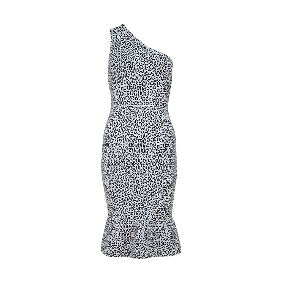 

New Women 2021 Will s e Printing Sexy a Strapless Shoulder No Back Dressed Tight Bandage Elegant High Street Party Qp3z, Black