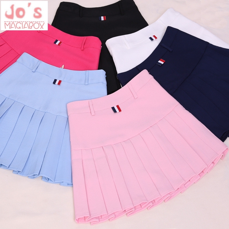 

high waist pleated skirts Kawaii Harajuku Skirts women girls lolita a-line sailor skirt Large Size Preppy school uniform Y200326, White dian