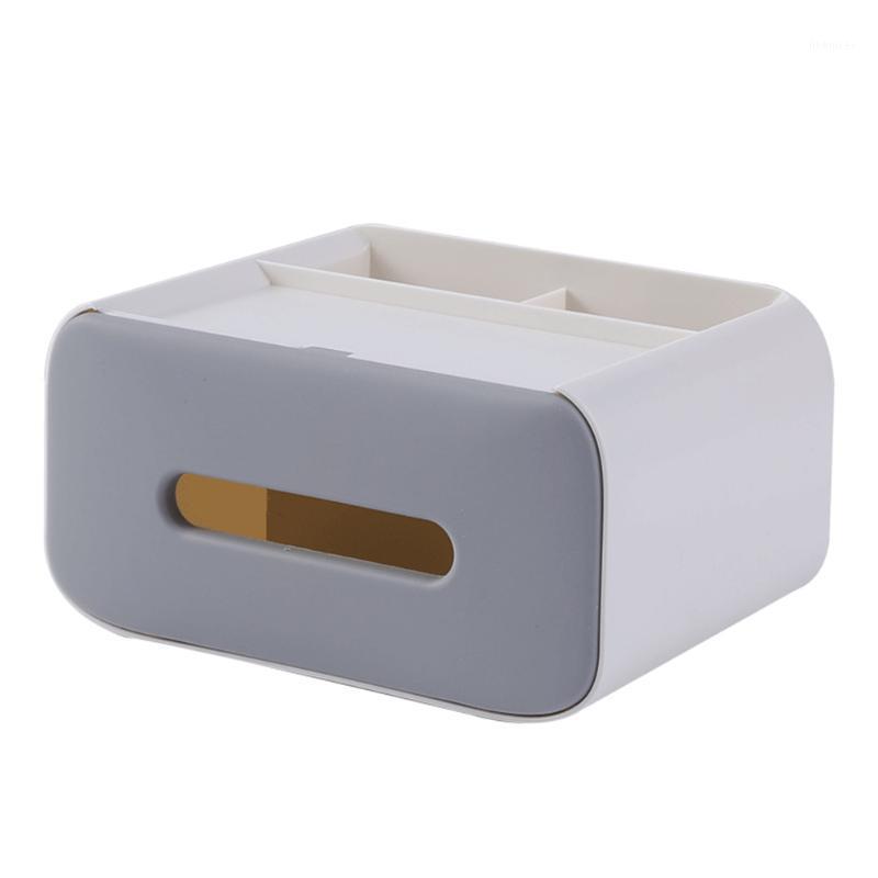 

Multifunctional Tissue Box Home Office Sundries Storage Box Desktop Remote Controller Organizer _WK1