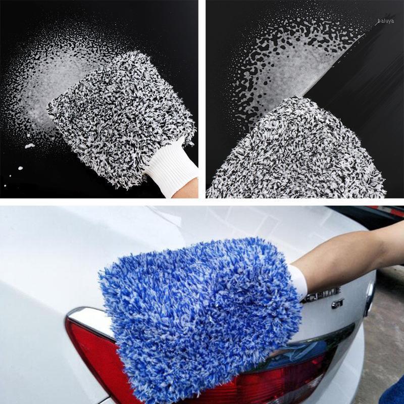 

High Density Car Cleaning Towel Super Absorbancy Sponge Glove Soft Easy To Auto Detailing Microfiber Wash MiCloth1