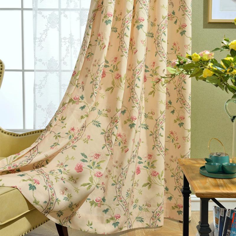 

Hot Sale Modern Cutains for Living Room Bedroom Boutique Plain Simple Polyester Cotton Printed Curtain Screens Fabric, Green tulle