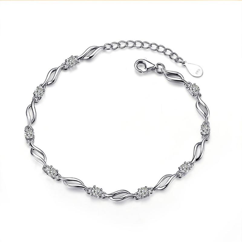 

K44Simpe Fashion Pattern Stylish Bracelet Hand Chain Elegant Shiny Bracelet