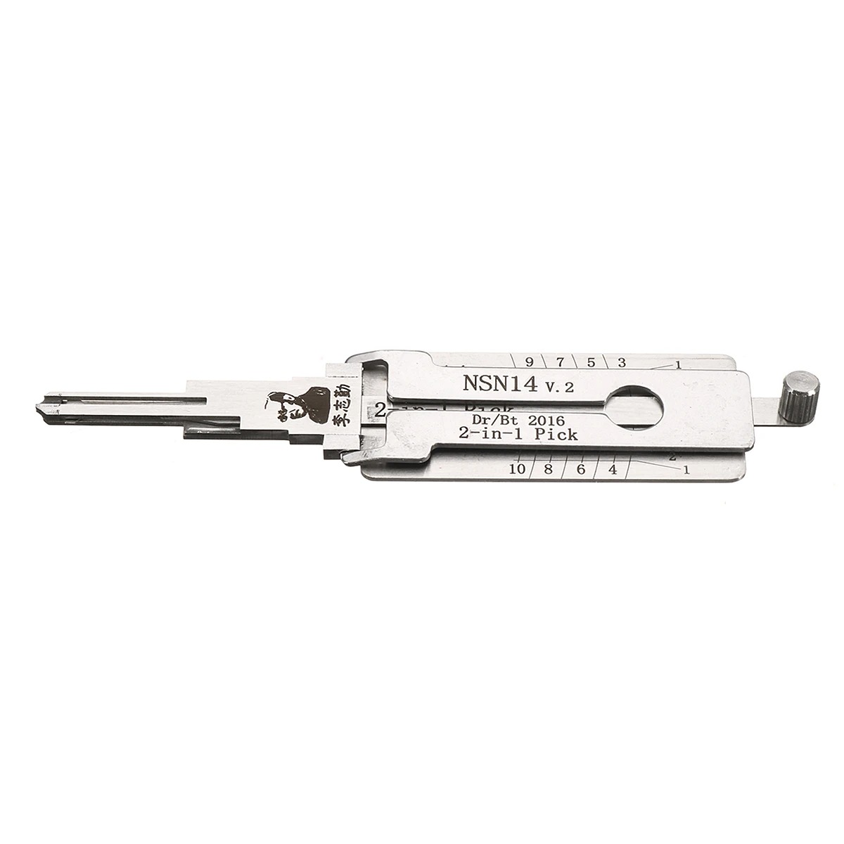 

NSN14 Dr/Bt 2 in 1 Car Door Lock Picks Decoder Unlock Tool Locksmith Tools