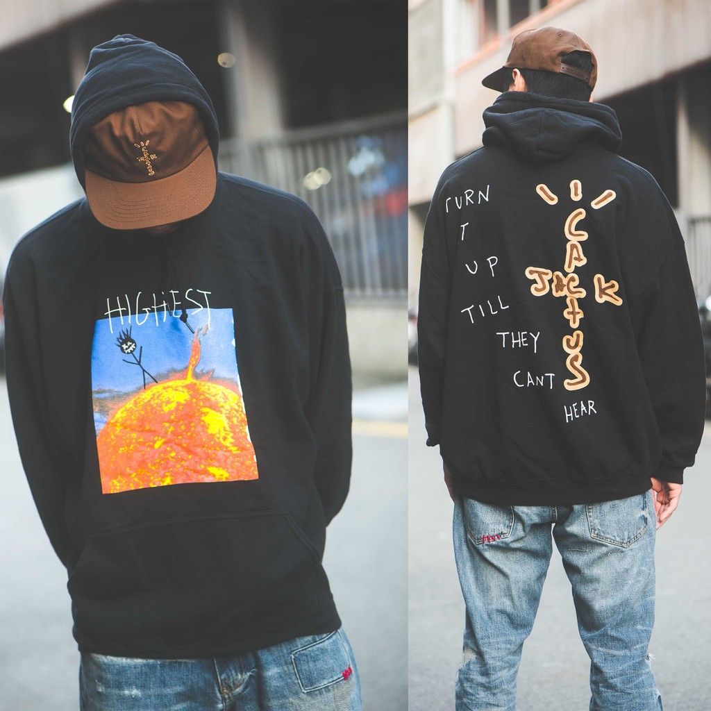 

European and American street fashion brand tie-dye loose men and women couple sweater long-sleeved hooded sweater jacket, Black