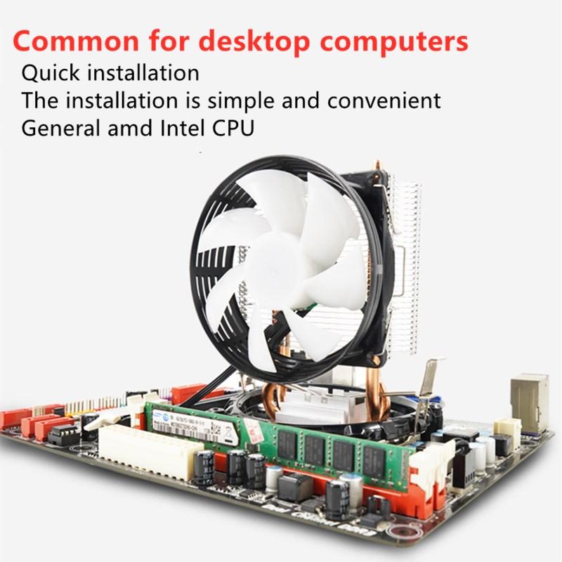 

SORBANG Radiator desktop Computer air cooling CPU fan 1151 1150 copper tube 775amd1155am4 double heat pipe