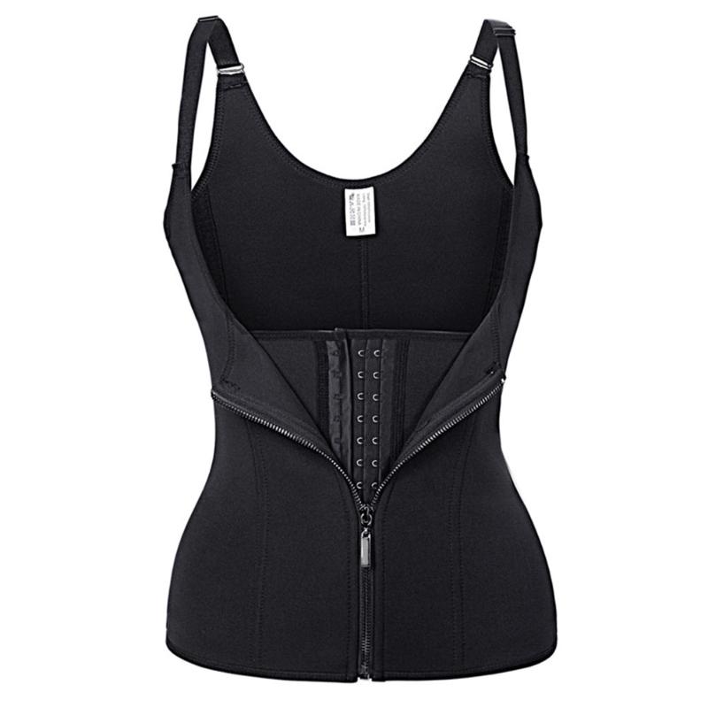 

Sport Gym Sport Clothes Women Shapewear Corset High Quality Women's Zipper Slimming Women Waist Trainer, As pic
