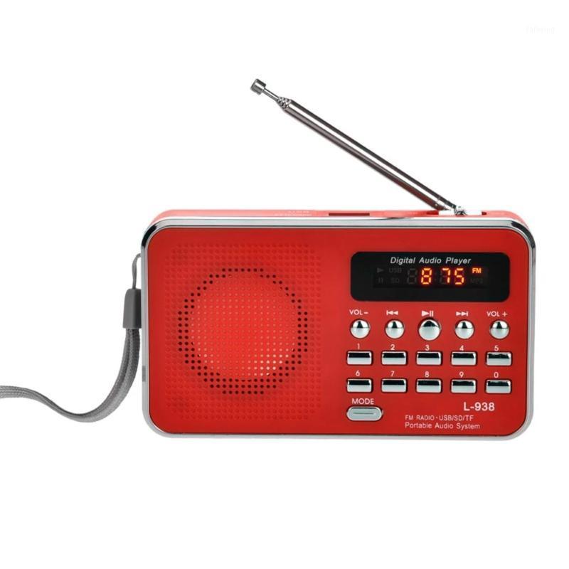 

L-938 Mini Portable Digital FM Radio 3W Output Power / 1.5 Inch Display Sn / Support USB Drive TF SD MMC Card AUX-IN1