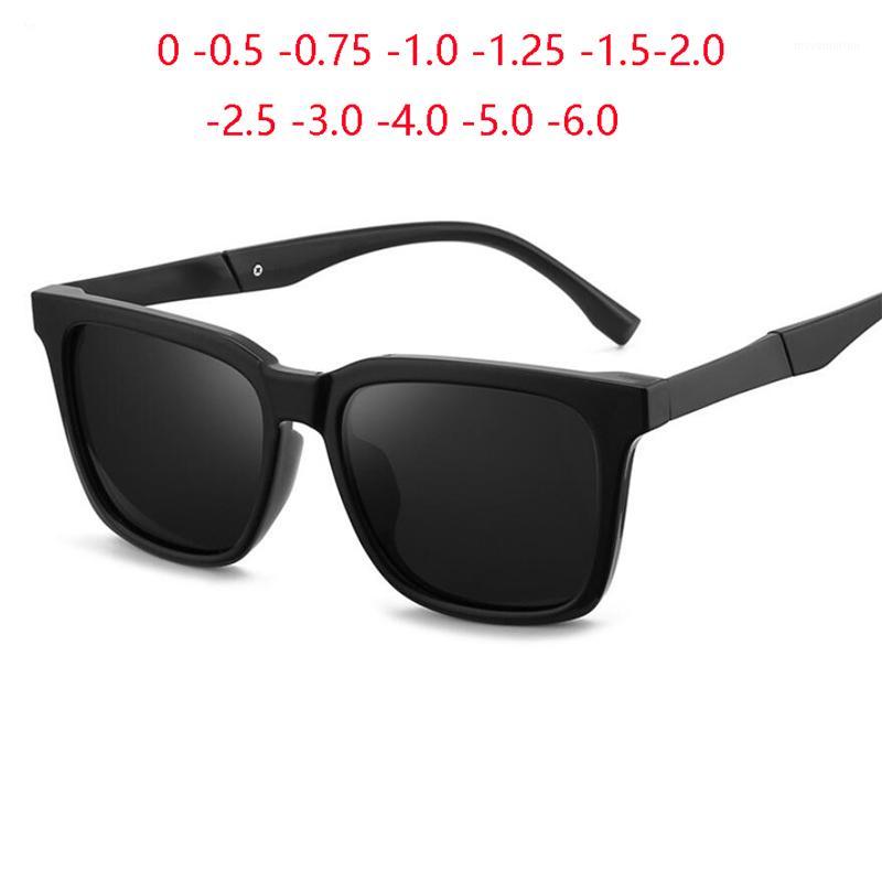

Retro Myopia Lens Square Sunglasses Men Polarized Metal Driver Prescription Sunglasses Women 0 -0.5 -0.75 -1.0 To -6.01