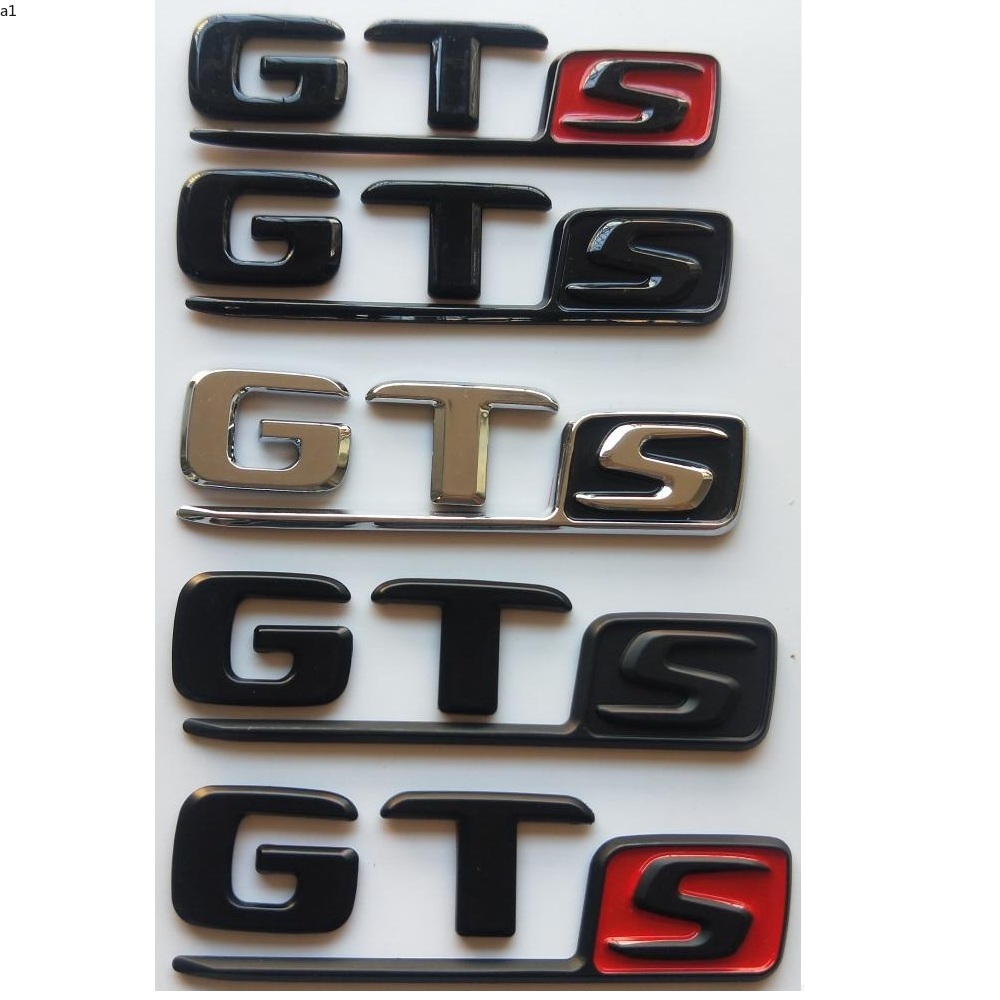 

Chrome Matt Black Glossy Black Letters Trunk Badges Emblems Emblem Badge Stikcer for Mercedes Benz X290 C190 R190 AMG GTS GT s