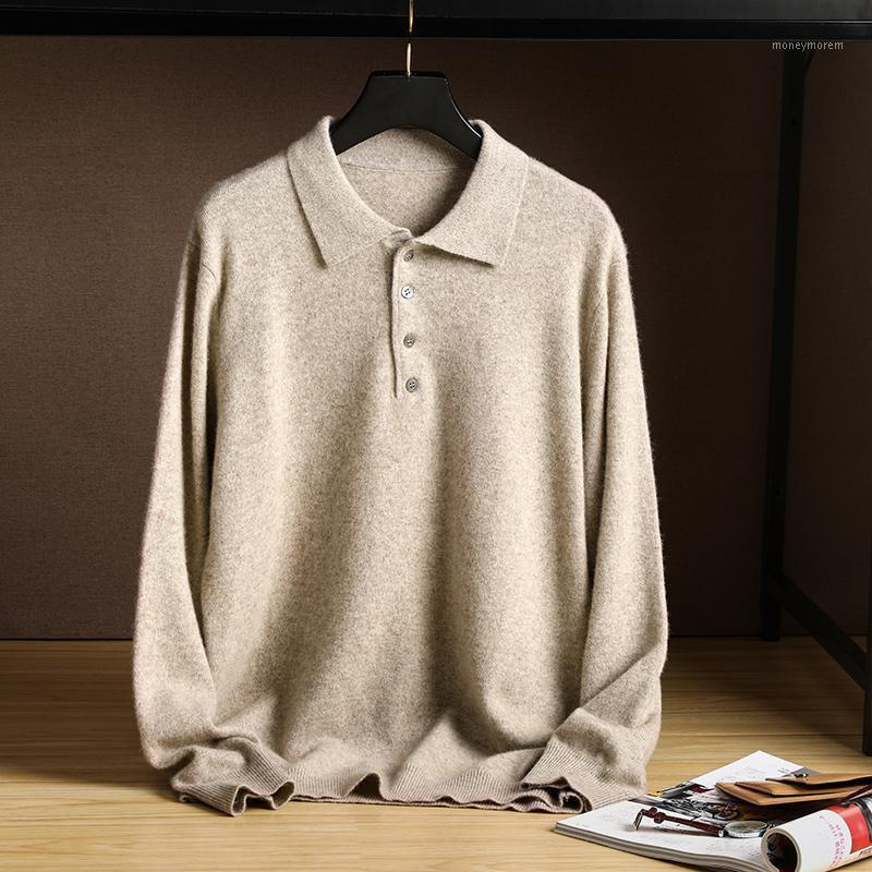 

2020 New Classic Knitted Cashmere Sweater Men's Autumn and Winter Street Wear Jumper Warm Casual Pullover Sweater1, Navy blue