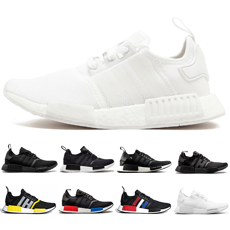 

2022 NMD R1 mens running shoes Triple white red black Oreo Og Classic Japan white Core Blue Glow women trainers sports sneakers Des Chaussures, Pay for box