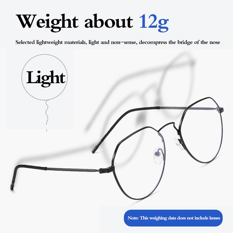 

Anti Blue Light Blocking Glasses for Women Men Anti-Radiation Metal Frame Computer Gaming Eyewear Non Graded Replaceable Lens